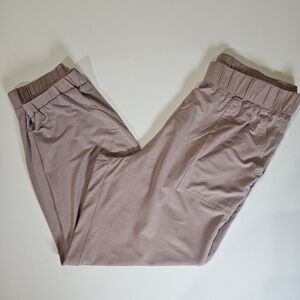 Fabletics Activewear Pants Womens Large Lavender Stretch Waist Athleisure‎ Wear